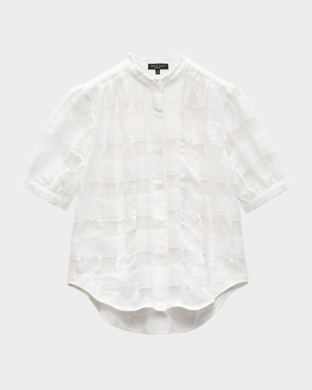 Jordan Plaid Short-Sleeve Top